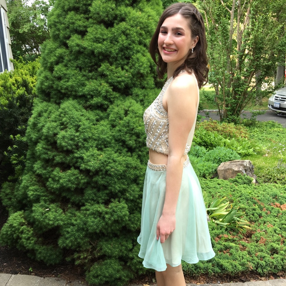 Dave and Johnny Two Piece Prom Dress - Picture 3 of 4